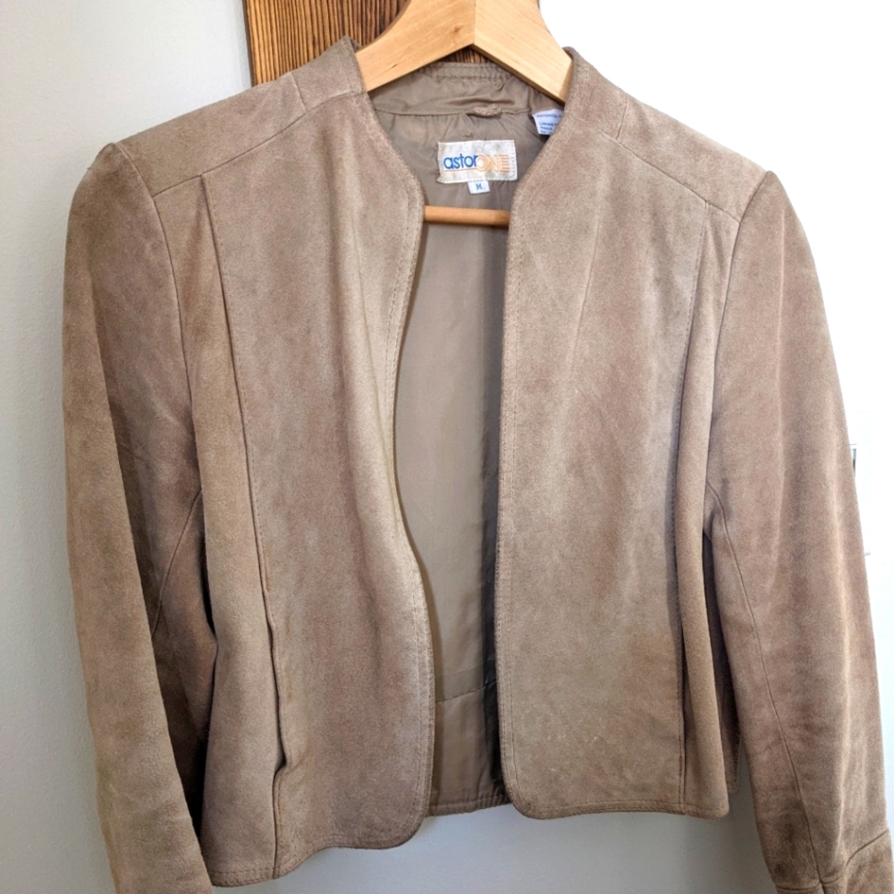 Vintage leather suede jacket